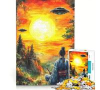 Puzzle da 1000 pezzi per adolescenti ideale per osservare il tramonto giocattolo educativo sfida impegnativa perfetto come regalo 50x75cm
