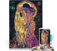 Puzzle da 1000 pezzi per adolescenti Il bacio Celestial Fantasy Art Nouveau Gioco intellettuale Gioco educativo per compleanno e Natale 38x26cm