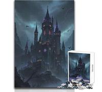 Puzzle da 1000 pezzi per adolescenti Il castello oscuro su una scogliera Rompicapo Giochi per famiglie Idee regalo per la decorazione della casa Dimensioni 50x75cm