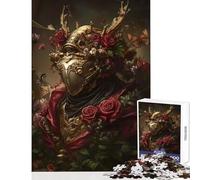 Puzzle da 1000 pezzi per adolescenti Il cavaliere del pesce d'oro Giocattoli antistress Regali di compleanno Gioco rompicapo Lista dei desideri con Babbo Natale (dimensioni 50x75cm)