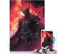 Puzzle da 1000 pezzi per adolescenti Il cavaliere oscuro in fiamme Giochi educativi fai da te Migliorare l'amore tra le coppie 38x26cm