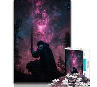 Puzzle da 1000 pezzi per adolescenti "Il cavaliere sotto le stelle" 1000 pezzi per adulti regali presente e regalo per amanti o amici (26x38cm)