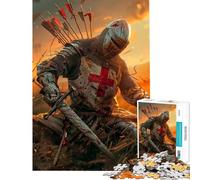 Puzzle da 1000 pezzi per adolescenti: Il Crociato Caduto Attività divertenti da fare a casa Sfida impegnativa Gioco educativo per ragazzi dai 14 anni in su (38x52cm)