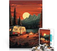 Puzzle da 1000 pezzi per adolescenti Il falò in montagna Giocattoli educativi per l'apprendimento Giochi per famiglie grande regalo 52x38cm