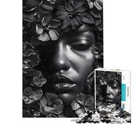 Puzzle da 1000 pezzi per adolescenti "Il fiore oscuro" gioco intellettuale rilassante adatto alle coppie regalo divertente (dimensioni 38x52cm)