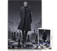 Puzzle da 1000 pezzi per adolescenti Il gambetto del maestro di scacchi Passatempo pacifico e appagante Incastro perfetto Giocattolo tagliato con precisione Dimensioni 50x75cm