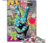 Puzzle da 1000 pezzi per adolescenti, il gesto del sì, antistress con pezzi completamente incastrati di forma casuale per ragazzi dai 14 anni in su dimensioni 26x38cm