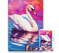 Puzzle da 1000 pezzi per adolescenti Il lago dei cigni Sinfonia Rilassante Tempo libero Preciso Incastro Precisione Giocattolo Dimensioni 38x26cm