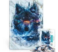 Puzzle da 1000 pezzi per adolescenti Il lupo di Aurora Difficile da completare ma divertente e umoristico Regalo per i compleanni 38x26cm