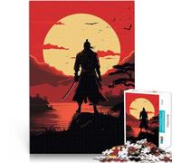 Puzzle da 1000 pezzi per adolescenti Il miglior guerriero samurai Giocattoli educativi Decorazione murale Regali unici per compleanno e Natale 75x50cm