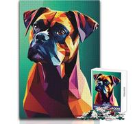 Puzzle da 1000 pezzi per adolescenti Il mio cane Boxer, gioco di sfida unico ma divertente e umoristico, opera d'arte regalo, dimensioni 38x52cm