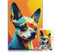 Puzzle da 1000 pezzi per adolescenti Il mio cane Chihuahua Bellissimo gioco di design Migliora la memoria Regalo di compleanno Dimensioni 50x75cm