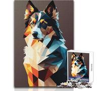Puzzle da 1000 pezzi per adolescenti Il mio cane Pastore australiano Giocattolo Gioco intellettuale Migliora la memoria Regalo di compleanno Dimensioni 38x52cm