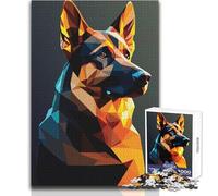 Puzzle da 1000 pezzi per adolescenti Il mio cane pastore tedesco è un gioco di sfida unico ma divertente e umoristico, un'opera d'arte regalo, dimensioni 50x75cm