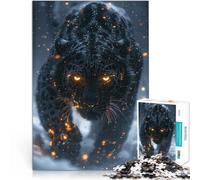 Puzzle da 1000 pezzi per adolescenti Il mitico leopardo nero Gioco impegnativo e gioco in famiglia Decorazioni e regali unici per la casa 50x70cm