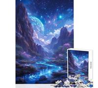 Puzzle da 1000 pezzi per adolescenti Il mondo alieno Paesaggio Decorazione per la casa Giocattoli Regalo Compleanno Rompicapo Gioco Lista dei desideri con Babbo Natale Dimensioni 50x75cm