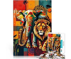 Puzzle da 1000 pezzi per adolescenti Il mondo delle bestie Giocattoli di gioco impegnativi Ogni pezzo è unico - Gioco divertente e stimolante per tutta la famiglia 75x50cm