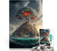 Puzzle da 1000 pezzi per adolescenti Il mondo dipinto Giocattoli educativi per l'apprendimento Giochi per famiglie Opera d'arte 52x38cm