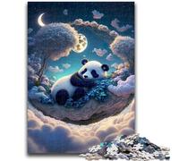 Puzzle da 1000 pezzi per adolescenti Il panda mistico per età 14+ Gioco a quiz Attività divertenti a casa, regalo di compleanno, regali da viaggio 26x38cm