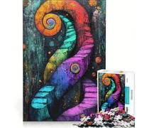 Puzzle da 1000 pezzi per adolescenti "Il percorso verso il cosmo" gioco divertente allena la mente e la mano sfida unica 38x26cm