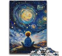 Puzzle da 1000 pezzi per adolescenti Il piccolo principe del cielo notturno Difficile da completare ma divertente e umoristico Regalo di compleanno, regali, decorazione da parete 26x38cm