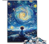 Puzzle da 1000 pezzi per adolescenti Il piccolo principe del cielo notturno, giocattolo educativo intellettuale decomprimente, regalo di compleanno, regali (dimensioni 26x38cm)