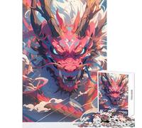 Puzzle da 1000 pezzi per adolescenti Il più grande drago Anime Decorazione per la casa Giocattoli Ottimo regalo per giochi Gioco pratico Interessante riduzione dello stress Dimensioni 38x52cm