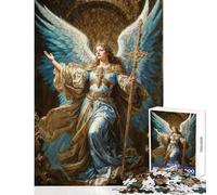 Puzzle da 1000 pezzi per adolescenti "Il potere divino dell'arcangelo" gioco rilassante migliora la memoria decorazione per la casa giocattolo antistress regalo (50x75cm)