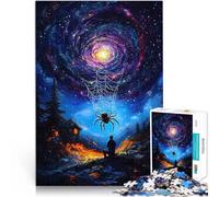Puzzle da 1000 pezzi per adolescenti Il ragno e la galassia Giocattoli di gioco impegnativi Regalo di compleanno, regali, arte murale 75x50cm