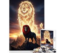 Puzzle da 1000 pezzi per adolescenti Il Re Leone con Spirito d'Oro Giocattoli fai da te Regali per donne Uomini Gioco pratico Migliora l'amore tra coppie Dimensioni 38x52cm