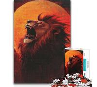 Puzzle da 1000 pezzi per adolescenti Il ruggito del leone Giocattolo Gioco intellettuale Un'opera d'arte Giocattoli antistress 38x52cm (1000 pezzi)