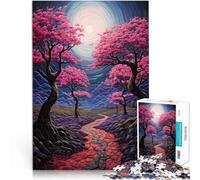 Puzzle da 1000 pezzi per adolescenti Il sentiero di mezzanotte Allena il tuo cervello e le tue mani Migliorare l'amore tra le coppie 38x26cm