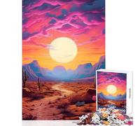 Puzzle da 1000 pezzi per adolescenti Il sentiero nel deserto Giocattoli fai da te Regali per donne Uomini Gioco pratico Collezione di artisti Belle arti Dimensioni 50x75cm