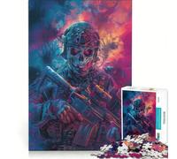Puzzle da 1000 pezzi per adolescenti "Il soldato fantasma cibernetico" antistress stimolante e impegnativo regalo di Natale o compleanno 38x26cm