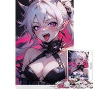 Puzzle da 1000 pezzi per adolescenti Il vampiro pazzo Selene Decorazione per la casa Giocattoli Regalo divertente Gioco pratico Ogni pezzo è unico - Dimensioni 38x26cm