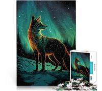 Puzzle da 1000 pezzi per adolescenti Illuminazione Fox Difficile da completare ma divertente e umoristico Ottimi regali e giocattoli 38x26cm