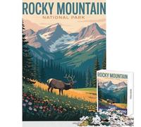 Puzzle da 1000 pezzi per adolescenti illustrazione del Parco nazionale delle Montagne Rocciose giocattoli antistress regali per donne e uomini giochi educativi attività divertenti da fare a casa