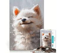 Puzzle da 1000 pezzi per adolescenti,immagine di un cane felice,con incisioni precise,gioco stimolante per la mente,ideale per rilassarsi,perfetto per il tempo libero a Natale 50x75cm