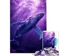 Puzzle da 1000 pezzi per adolescenti Immersione cosmica della balena puzzle per adulti gioco pratico antistress compleanni e occasioni speciali (dimensioni 38x26cm)