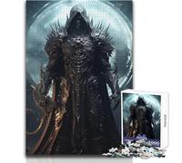 Puzzle da 1000 pezzi per adolescenti, in metallo, punk, Lord Death, accogliente, rilassante, per interni, tempo libero, giocattolo di precisione avanzato, dimensioni 38x26cm