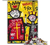 Puzzle da 1000 pezzi per adolescenti in stile Basquiat, analisi e logica con pezzi completamente interconnessi e di forma casuale, per bambini dai 14 anni in su (dimensioni 26x38cm)