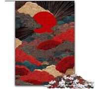 Puzzle da 1000 pezzi per adolescenti in stile giapponese,onde,giocattoli da gioco Ogni pezzo è unico Gioco stimolante e divertente per tutta la famiglia,adatto a bambini dai 14 anni in su 26x38cm
