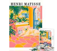 Puzzle da 1000 pezzi per adolescenti in stile Henri Matisse motivo: cane decorazione per la casa giocattoli ottimo regalo gioco educativo collezione di artisti belle arti dimensioni: 38x26cm