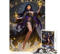 Puzzle da 1000 pezzi per adolescenti Incantatrice che lancia incantesimi con cerchio magico Giocattolo Decorazione da parete Regali di Babbo Natale segreto Giochi educativi Aiutano l'esercizio del