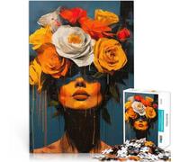 Puzzle da 1000 pezzi per adolescenti “Incantesimo di rosa” Fatto di legno，per 14+ Analisi e logica Decorazioni e regali unici per la casa。misurare：50x75cm/19.68x29.52pollice