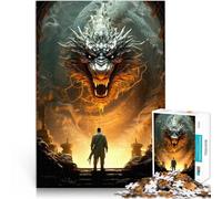 Puzzle da 1000 pezzi per adolescenti Incontra Shenlong per il giocattolo di sfida del gioco educativo Regalo di compleanno, regali, arte murale 75x50cm