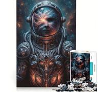 Puzzle da 1000 pezzi per adolescenti: Incontro con alieni e astronauti, gioco rilassante, stimolante da completare, per rafforzare l'amore tra le coppie 38x26cm