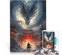 Puzzle da 1000 pezzi per adolescenti Incontro con il drago giochi divertenti per famiglie con pezzi completamente interconnessi di forma casuale 75x50cm