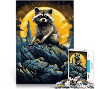 Puzzle da 1000 pezzi per adolescenti Incredibile procione Giocattolo educativo per l'apprendimento Decorazioni e regali unici per la casa 52x38cm
