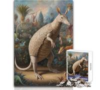 Puzzle da 1000 pezzi per adolescenti, incredibile safari con armadillo, rompicapo per famiglie, migliora la memoria, regalo di compleanno, dimensioni 50x75cm